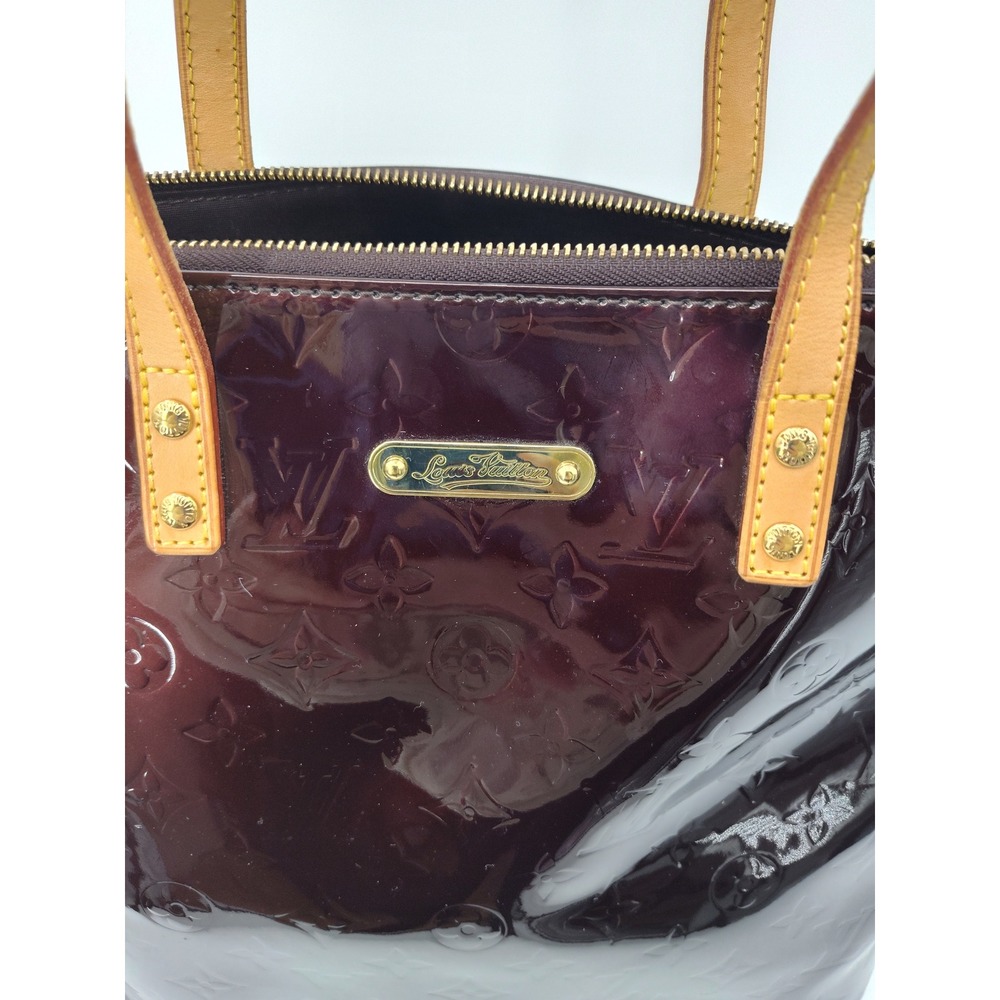 Louis Vuitton Monogram Vernis Bellevue GM Patent Tote Bag Amarante Handbag - Picture 2 of 16